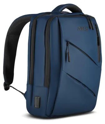 Produktbild von Laptop-Rucksack, blau, USB-C-Ladeanschluss, 15 l
