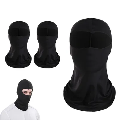 Produktbild von 3-teiliges Motorradhelm-Set, Outdoor-Fahrhelm aus Eisseide, Sonnenschutz im Sommer, atmungsaktive Gesichtsmaske, geeignet zum Angeln, rutschfest