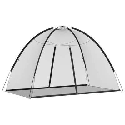 Produktbild von vidaXL Moskito-Netzzelt Mongolisch 220 Schwarz 200x120x130 cm