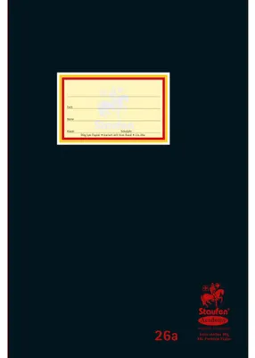 Produktbild von Staufen® Schulheft Oberschule 9,0 cm Rand Lineatur 26a kariert DIN A4 Außenrand, 20 Blatt, 1 St.