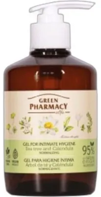 Produktbild von Green Pharmacy Tä gliches Intimpflegegel, Teebaum und Ringelblume, 370 ml