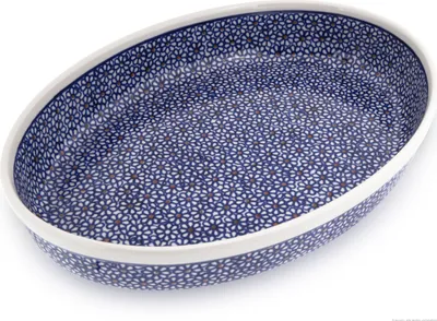 Produktbild von Original Bunzlauer Keramik Auflaufform oval 31x22x5,5cm Design 120