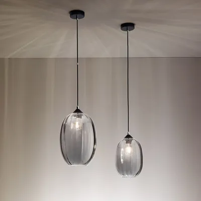 Produktbild von Fabas Luce Infinity Pendelleuchte Rauchfarben Ø 20cm