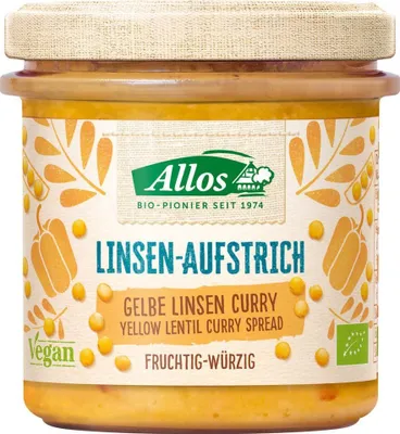 Immagine prodotto di Crema spalmabile di lenticchie - Curry di lenticchie gialle 140g