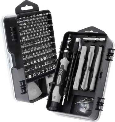 Produktbild von Präzisions Schraubendreher Set 122 in 1 Mini Werkzeug Kit Torx T2 T5 T6 T8 T9,Ergonomischer Griff, Magnetische Spitzen, Aufbewahrungsbox9230