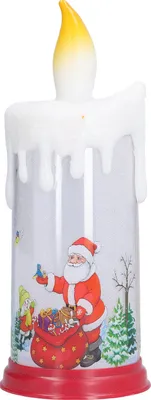 Produktbild von Weihnachten Flammenlose Kerzen LED Simulation Flamme Santa Dekoration Nachtlicht für WeihnachtenTyp A Ältere