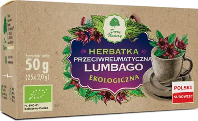 Produktbild von -TEE GEGEN LUMBAGO UND GEGEN RHEUMATISCHE BESCHWERDEN (25 x 2 g) 50 g – DARY NATURY