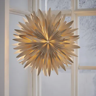 Zdjęcie produktu dla Gwiazda wisząca beżowa WINTER 60 cm