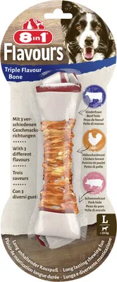 Produktbild von 8in1 Flavours Kauknochen Triple Flavour L