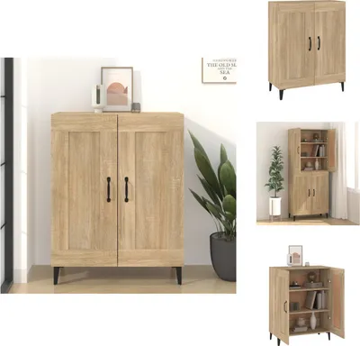 Immagine prodotto di vidaXL Credenza Sonoma-quercia 69,5x34x90 cm materiale a base di legno - Credenze