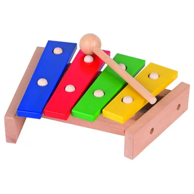 Obrázok produktu pre Xylophon mit 4-farbigen Tonplatten