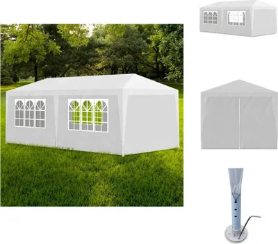 Produktbild von vidaXL Partyzelt 3x6 m Weiß - Pavillons & Partyzelte