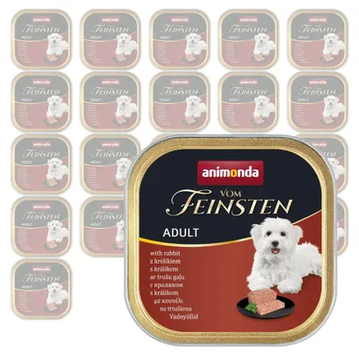 Zdjęcie produktu dla Animonda Vom Feinsten Adult Mokra Karma Dla Psa 22x150g Z Królikiem