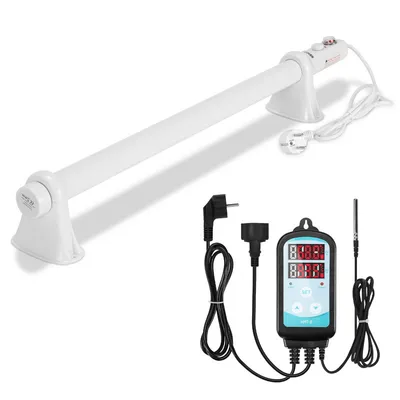 Image de Jopassy Chauffage de serre 90W Avec régulateur de température numérique 3000W Chauffage électrique à tige blanc pour serres Installation flexible
