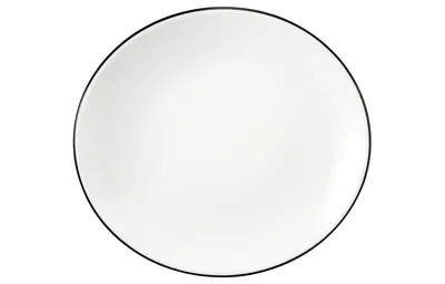 Produktbild von Seltmann Weiden Modern Life "Black Line" Frühstücksteller oval 21 cm
