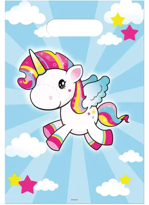 Image de Sacs de fête licorne - 8 pièces