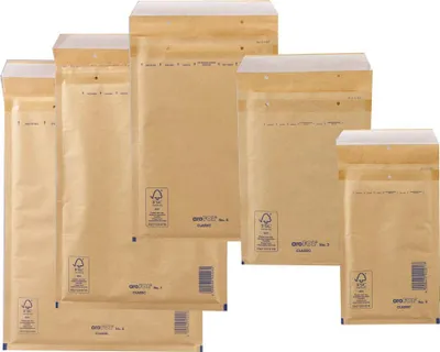 Produktbild von aroFOL® CLASSIC Luftpolstertaschen-Set braun, 100 St.