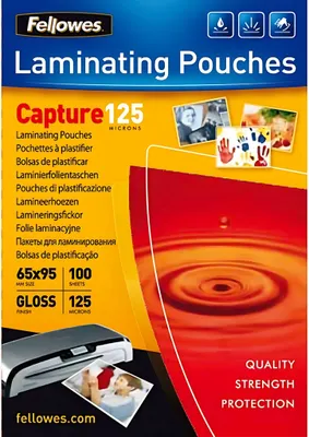 Produktbild von Fellowes 5306702, Transparent, Kunststoff, 95 mm, 65 mm, 1 mm, 100 Stück(e)