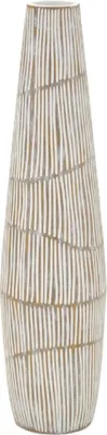Obrázek produktu pro Váza „Hanoi“ od Mauro Ferrettiho, Ø 17 × 68,5 cm, bíle omítnutá