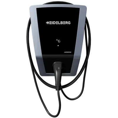 Obrázek produktu pro Heidelberg AMPERFIED Wallbox connect.solar PRO (do 11 kW) s 7,5 m nabíjecím kabelem typu 2