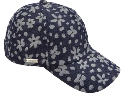 Seeberger Jeansstoff Baseballcap in blau