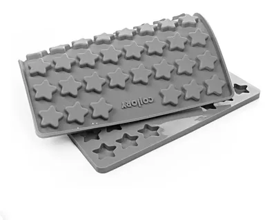 Silikon-Backmatte 39,5x29 cm, 228 Sternförmchen, 1,5 cm, hitzebeständig