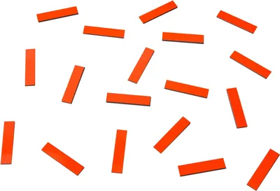 Produktbild von Magnetische Abschnitte 40x9x2mm VE=18 Stück rot