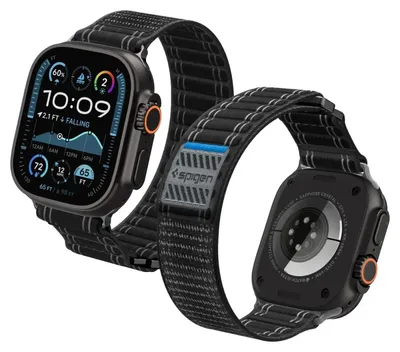 Obrázok produktu pre Spigen WBF0, Skupina, Smartwatch, Čierna, Apple, Apple Watch (44/45mm), Apple Watch 10/11 (46mm), Apple Watch Ultra (49mm), Nylon