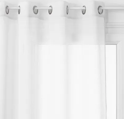 Image de Rideau blanc GEORGETTE de style moderne minimaliste