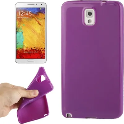 Image de Coque en TPU de protection pour Samsung Galaxy Note 3 / N9000, couleur violette