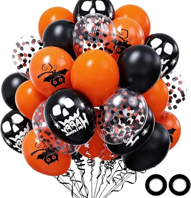 Obrázek produktu pro Halloweenské ozdoby, 50 kusů, 3 designy, pro strašidelnou dekoraci