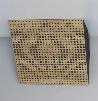 Produktbild von 2er-Pack – Akustik-Eck-Bassfalle|50x50cm |Niederfrequenz-Absorption für Studios und Theater|Diffusion | [UNIVERSE-H-100mm | Eiche]