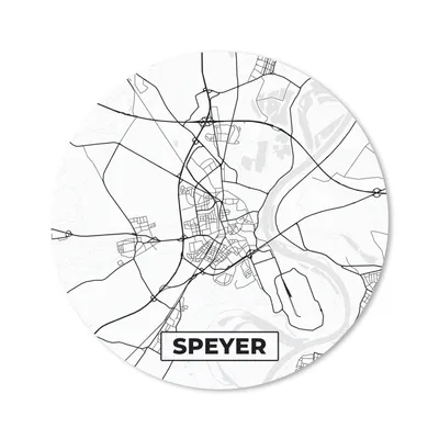 Produktbild von MuchoWow® Mauspad Mousepad Stadtplan - Speyer - Karte 20x20 cm - Mousepads - Maus Mat - Pad - Mausunterlage - Schreibtischmatte