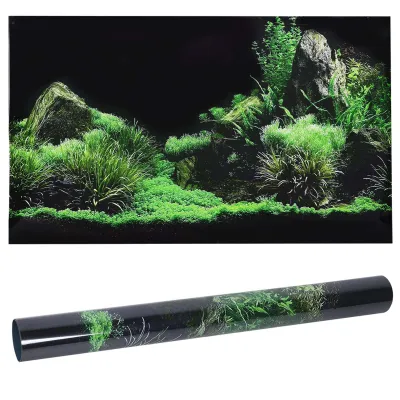Obrázok produktu pre Akvárium Fish Tank Morské dno Voda Tráva Pozadie Dekorácie Maľba PVC Nálepka91 x 50 cm
