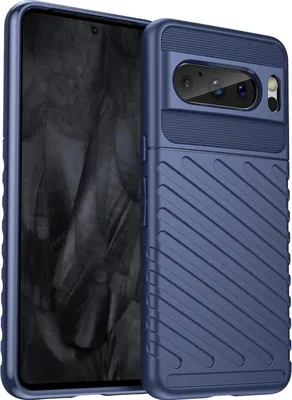 Produktbild von Conie Schutzhülle für Google Pixel 8 Pro Tasche Silikon Case Muster Cover Bumper TPU Hülle in Blau
