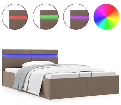 Produktbild von VidaXL 285626, Graubraun, 128 cm, 2,11 m, 73 cm, 1200 x 2000 mm, 1 Stück(e)