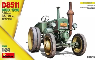 Imagen del producto de 1:24 Tractor industrial alemán D8511, kit de modelismo