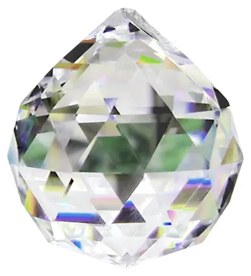 Imagen del producto de Esfera de cristal transparente, de 60 mm de diámetro, con agujeros, ideal para decorar el hogar