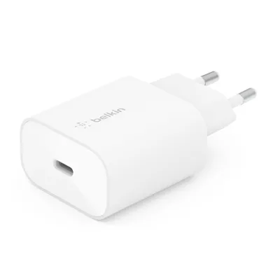 Produktbild von Belkin BOOST CHARGE 25W USB-C Schnellladegerät mit Power Delivery, weiß