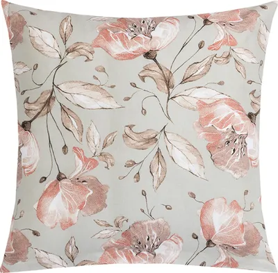 Obrázok produktu pre Vankúš ADÉLA – 40 x 40 cm – lososový, sivý