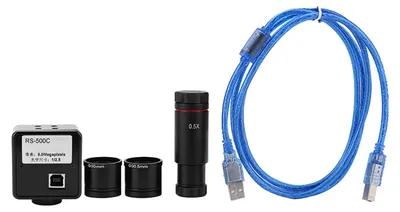 Image de Caméra oculaire USB, caméra haute résolution pour microscope à grand champ, e pour les images microscopiques sous Windows 2000