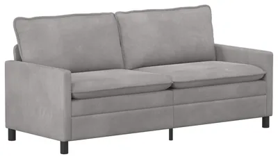 Obrázok produktu pre vidaXL Pohovka Svetlosivá 196 x 81 x 87,5 cm Zamat