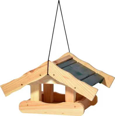 Produktbild von dobar Vogelfutterhaus aus Holz "Arsuk" hängend