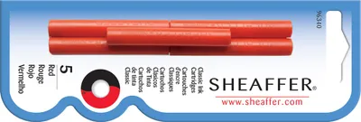 Zdjęcie produktu dla Naboje do piór wiecznych Sheaffer Classic czerwone