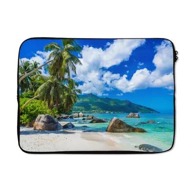 Produktbild von MuchoWow® Laptop Hülle 14 ZollStrand - Meer - Tropisch Laptoptasche - Laptoptasche - Stoßsicher - Schutzhaube