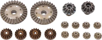 Produktbild von Differential Zahnräder Set, Pulverlegierung, für WLtoys 144001/144002/124016-124019 RC Autos