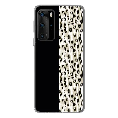 Produktbild von MuchoWow® Handyhülle Schutzhülle Hülle für Huawei P40 Pro Pantherdruck - Pelz - Tier Silikon Softcase Handy Hülle - Schutz