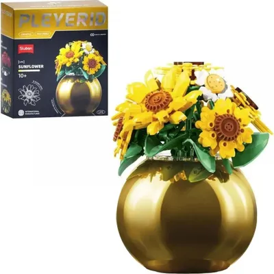 Produktbild von Sluban Pleyerid Blume Sonnenblume 288 St. Klemmbausteine - Bauspielzeug M38-P8062