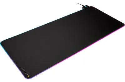 Zdjęcie produktu dla Corsair MM700 RGB, Czarny, Monochromatyczny, Guma, Zasilane prze USB, Podkładka antypoślizgowa, Podkładka dla graczy