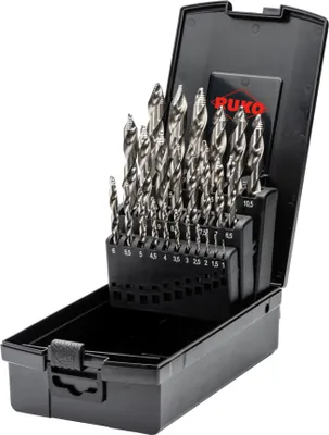 Produktbild von RUKO ULTIMATECUT Spiralbohrer-Satz DIN 338 Typ FLOWSTEP® HSS - 25-tlg.